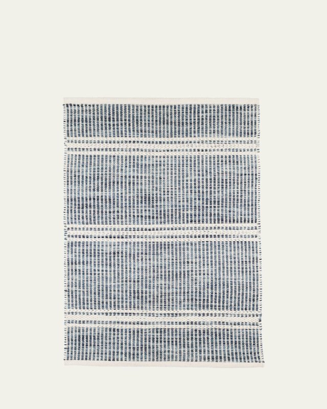 Malta Blue Handwoven Rug, 10' x 14'